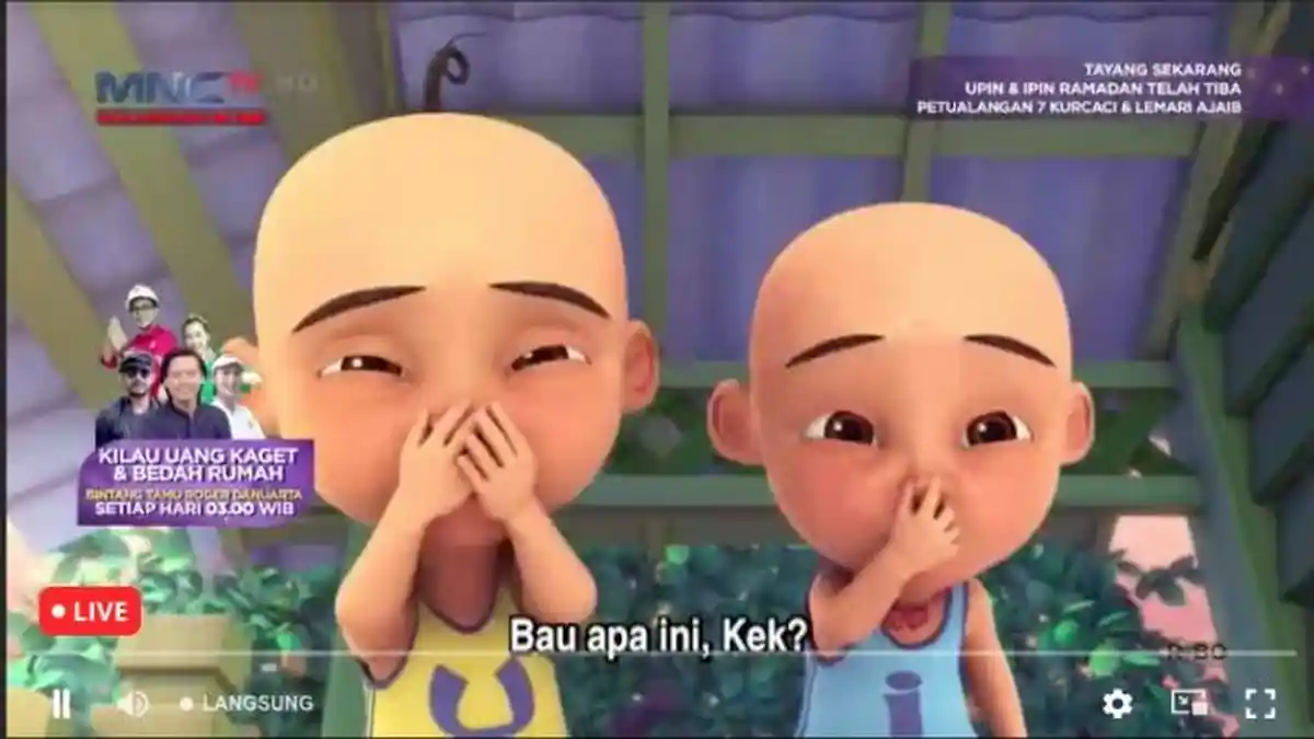 Link Nonton MNC TV Upin Ipin Hari Ini, Petualangan 7 Kurcaci dan Lemari Ajaib hingga Berbuka Bareng