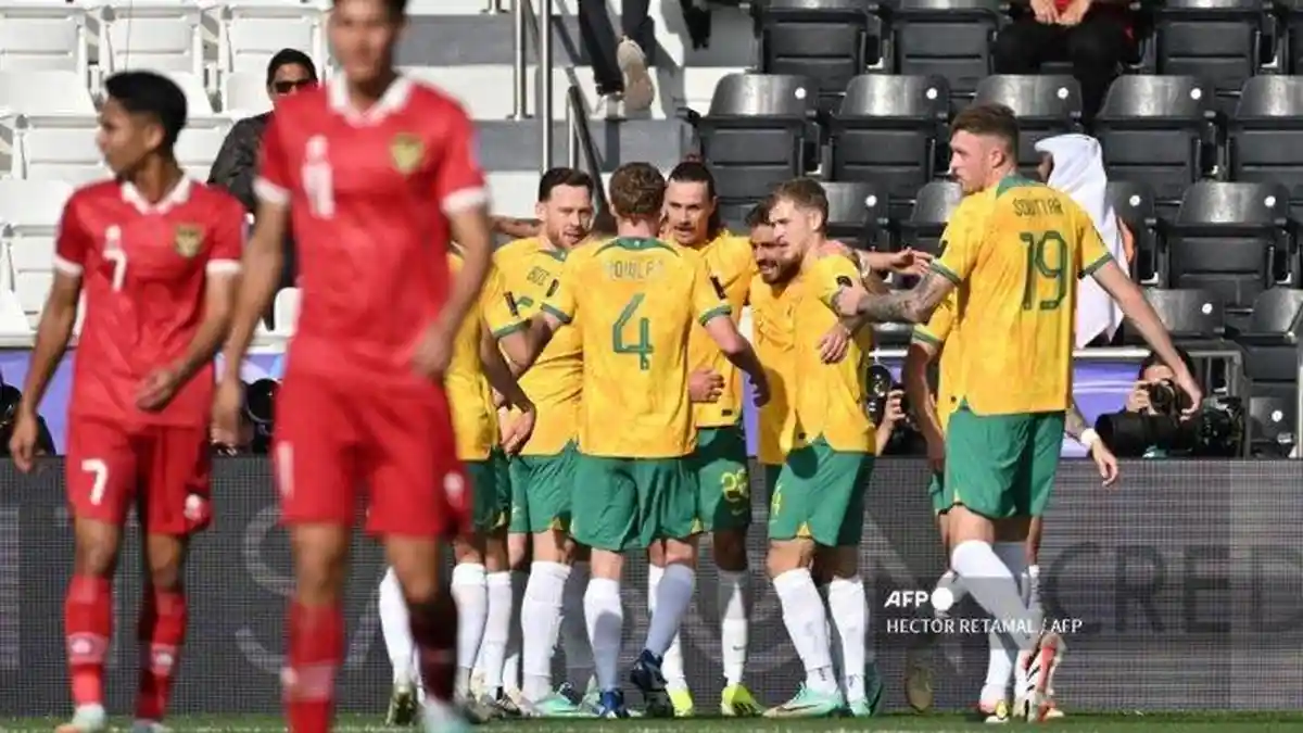 Hasil Piala Asia 2023 Australia vs Indonesia 2-0, Tim Garuda Tertinggal di Babak Pertama