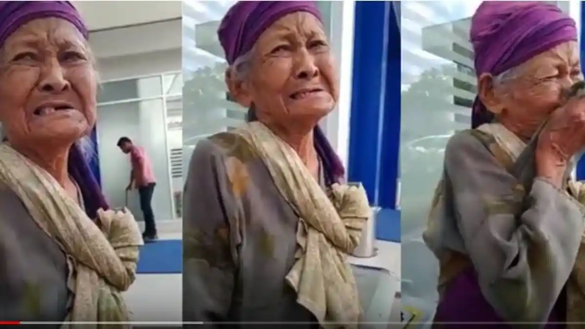 Nenek Renta Nangis Tersedu-sedu, Ingin Tukar Uang Receh untuk Berobat