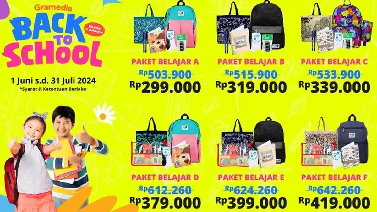 Gramedia Dukung Pendidikan Anak Indonesia dengan Program Donasi Paket Belajar, Berlaku Hingga 1 Juli