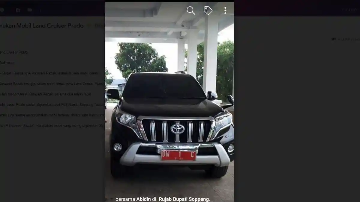 TRIBUNWIKI: Randis Bupati Soppeng Pakai Land Cruiser Prado, Ini Spesifikasi dan Harganya