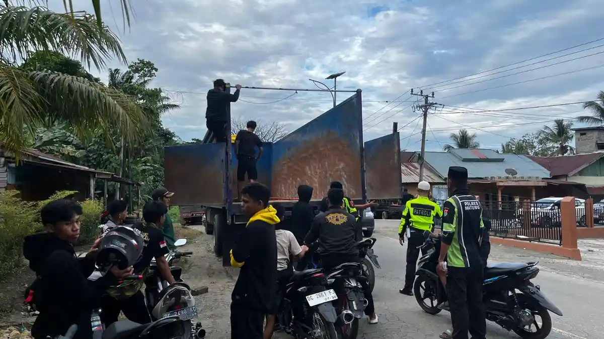 Satlantas Polres Mateng Razia Balap Liar di Karossa, Tujuh Motor Diamankan