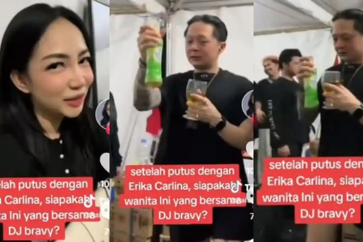 Baru Sehari Umumkan Putus, Viral DJ Bravy Ambilkan Minum Cewek, Ini Sosok Diduga Pengganti Erika