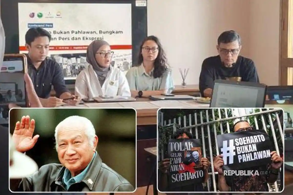 Tolak Gelar Pahlawan! Organisasi Sipil Serukan Soeharto Diadili KKN, Jokowi Akui 12 Pelanggaran HAM