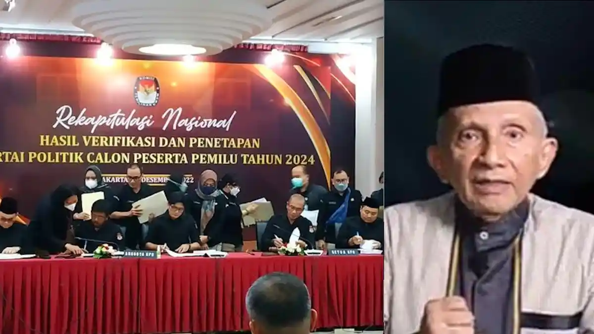 Partai Amien Rais Tak Lolos di NTT - Sulut, KPU Umumkan 17 Parpol Peserta Pemilu 2024