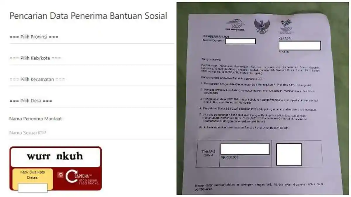 Bansos Tunai Rp 600 Ribu Cair dan Ditambah Beras 10 Kg, Ini Cara Cek Penerima dan Mencairkannya