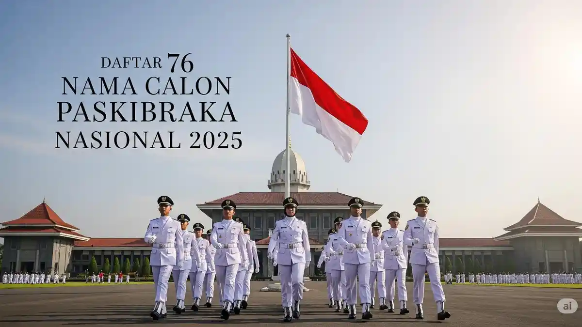 Daftar 76 Nama Calon Paskibraka Nasional 2025 untuk Upacara HUT ke-80 RI