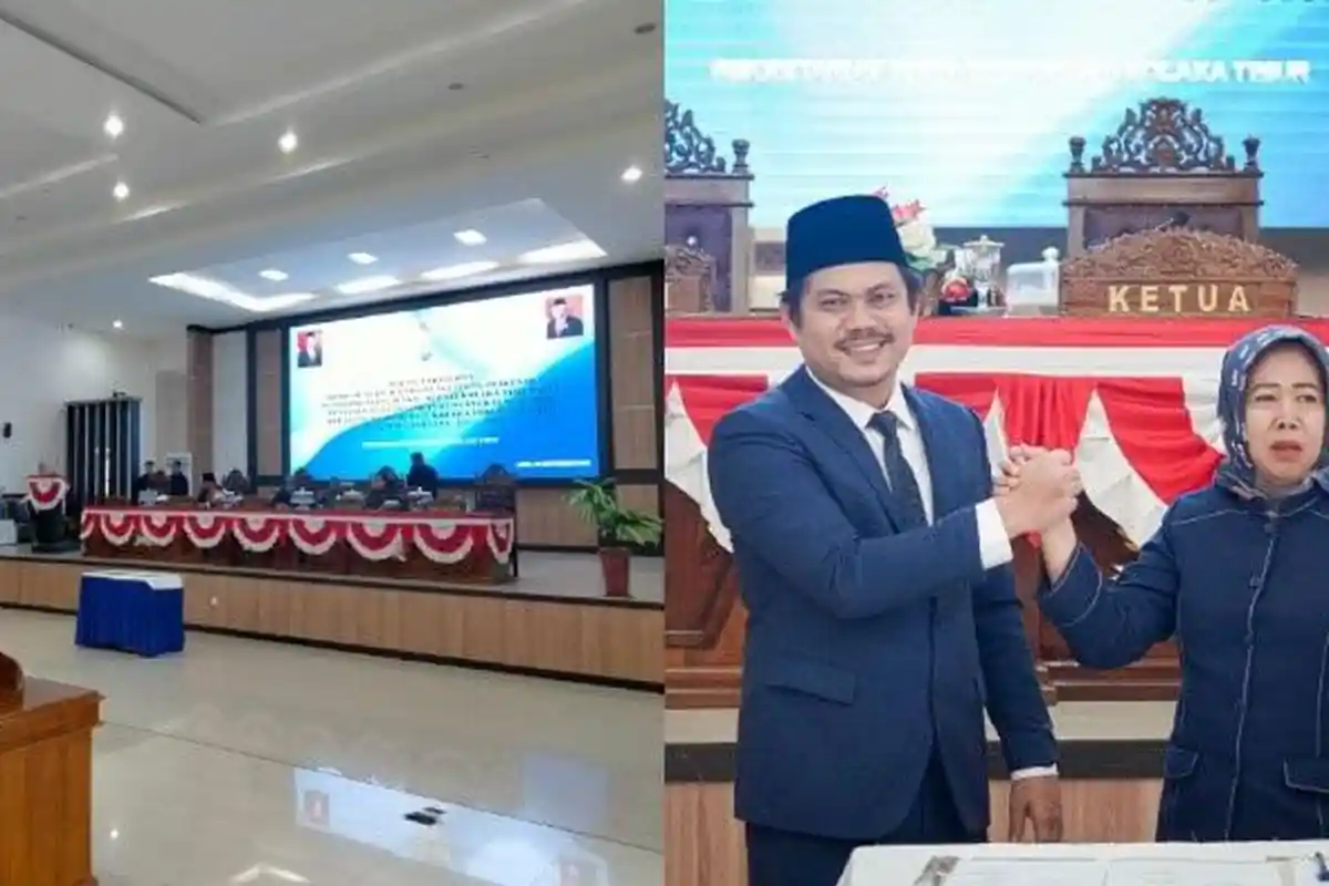 Plt Bupati Kolaka Timur Abdul Azis Hadiri Paripurna DPRD Pengesahan Menjadi Bupati Definitif