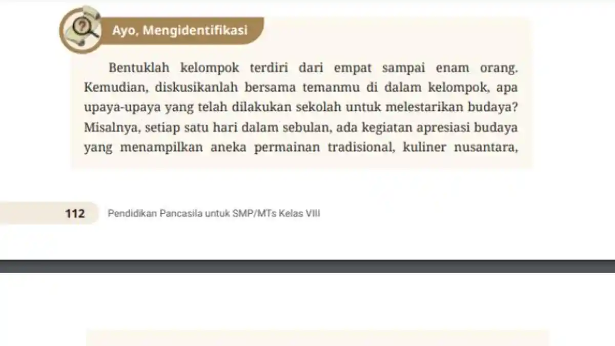 Kunci Jawaban Pendidikan Pancasila Kelas 8 Halaman 112, 113 Bab 4 Tabel 4.3: Ayo, Mengidentifikasi