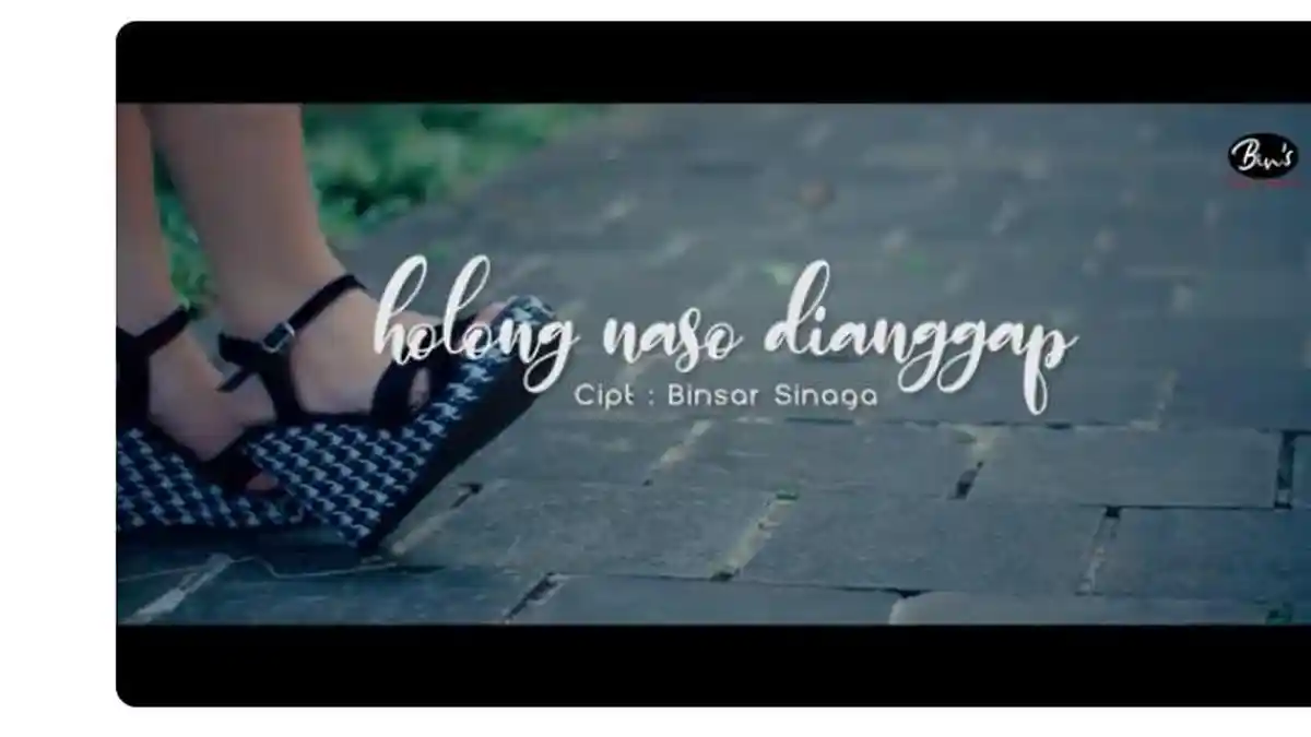 Lirik Lagu Batak Holong Naso Dianggap yang Dipopulerkan oleh Binsar Sinaga