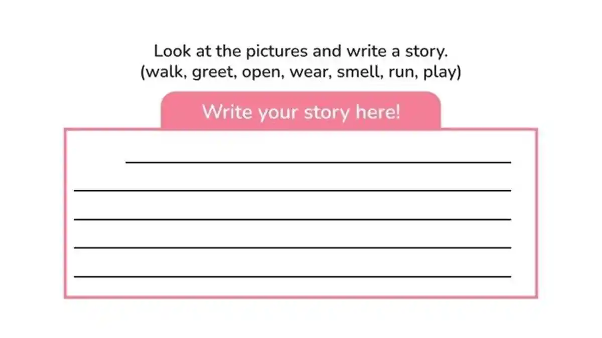 Kunci Jawaban Bahasa Inggris Kelas 5 SD Halaman 52 Kurikulum Merdeka, Look and Write: Make a Story