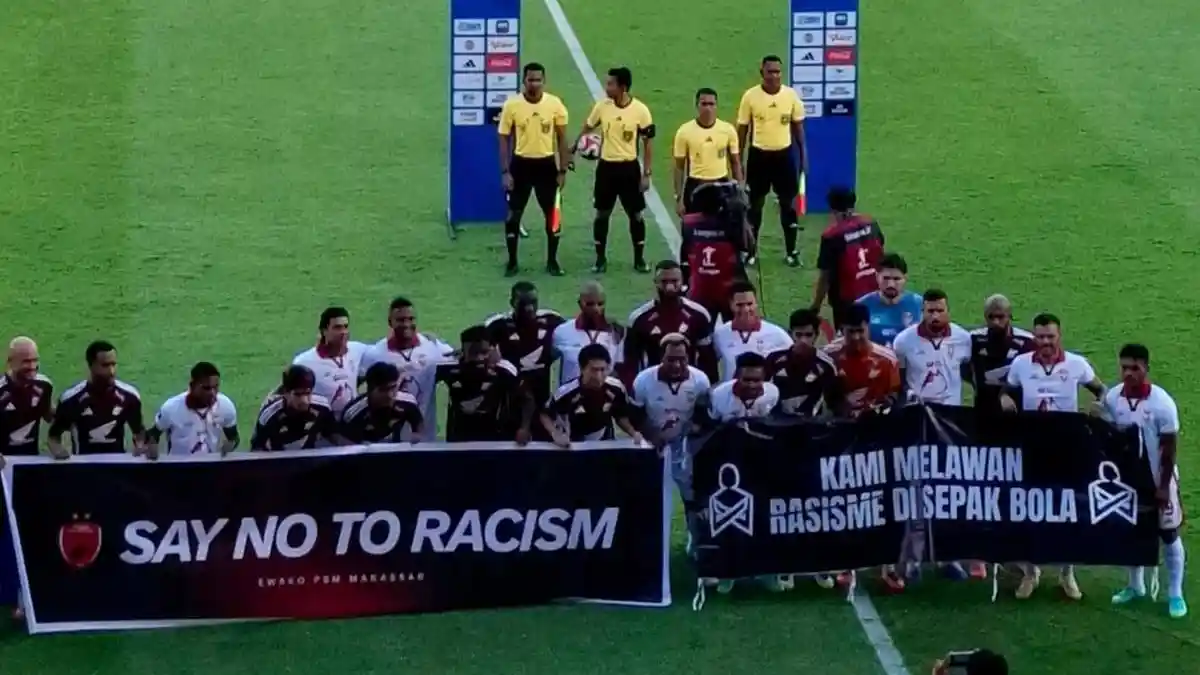 Malut United dan PSM Makassar Tegas Suarakan Anti Rasisme di Sepakbola
