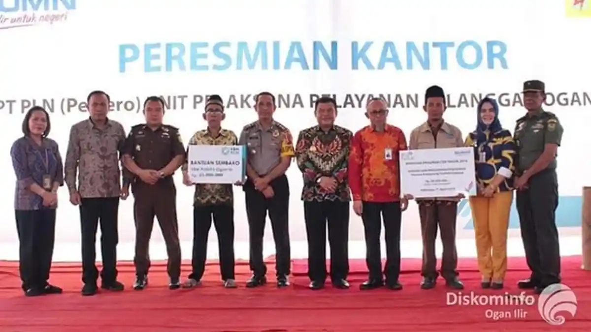 Diresmikan Bupati Ogan Ilir dan General Manager PLN WS2JB, PLN Ogan Ilir Mulai Beroperasi