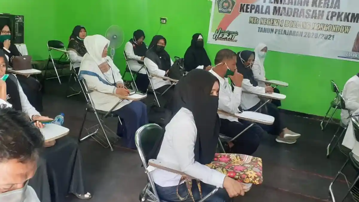 12 Bakal Calon Kepala Madrasah Bolmong Ikut Ujian Kompetensi dan Pengawas