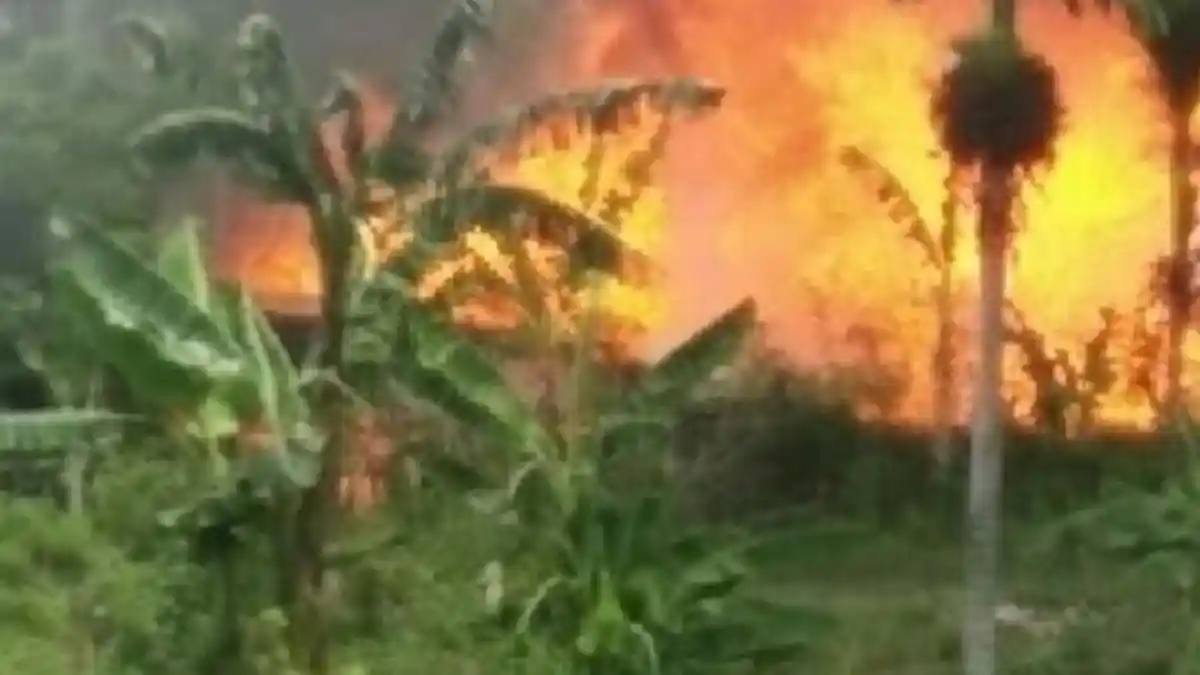 Musibah di Hari Raya, Rumah Janda di Aceh Besar Terbakar