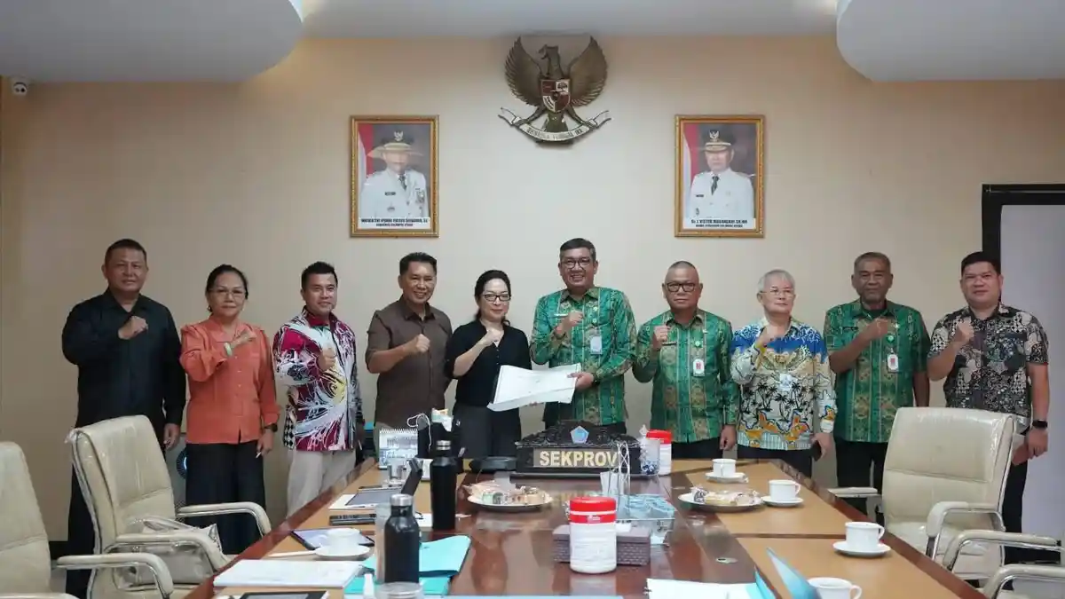 Sekprov Sulawesi Utara Tahlis Galang Terima Kunjungan Kerja Pemkot Kotamobagu