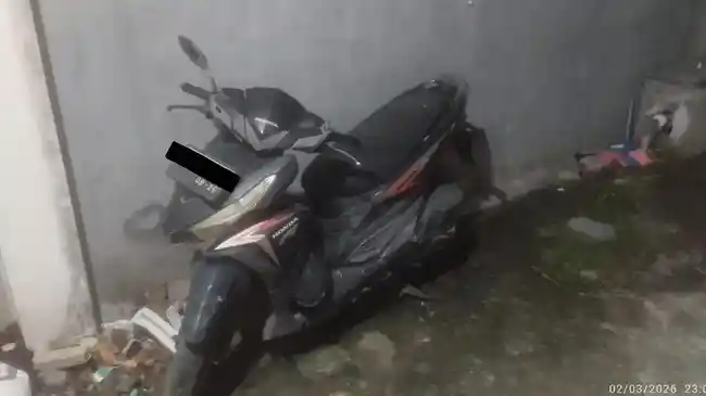 Detik-detik Maling Motor di Cipondoh Tangerang Ditangkap, Kepergok Dorong Honda Vario Milik Warga