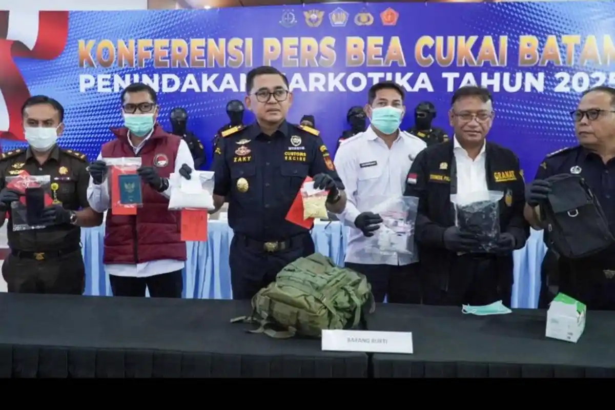 Modus Inserting Hingga Buang Barang di Laut, Bea Cukai Batam Gagalkan Dua Penyelundupan Narkoba