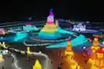 Melihat Seni Pahat Patung Es di Harbin China