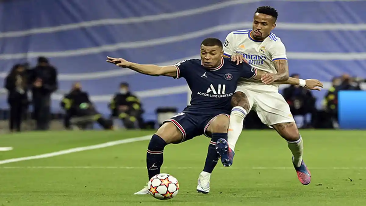 Skor Real Madrid vs Paris Saint-Germain (PSG) Sementara, Courtois Selamatkan Wajah Los Blancos