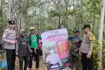 Personel Polsek Simpang Pematang Giat Imbau Karhutla di Desa Simpang Mesuji