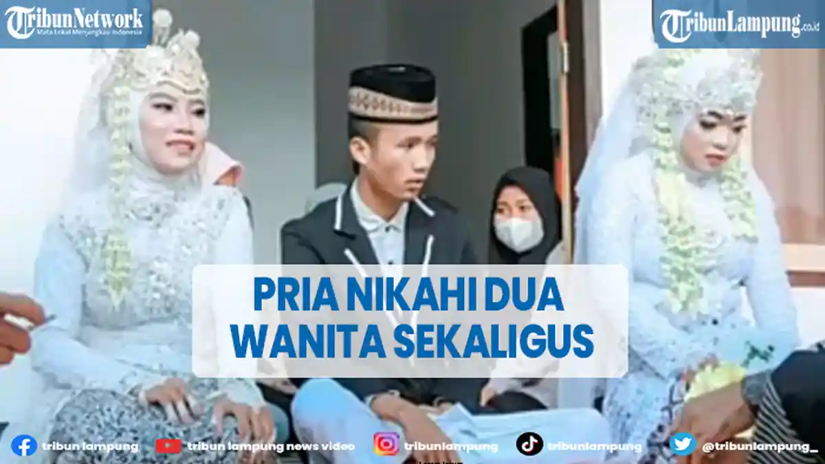 Viral Pria Menikahi Dua Wanita Sekaligus, Duduk Beralaskan Tikar di Teras Rumah