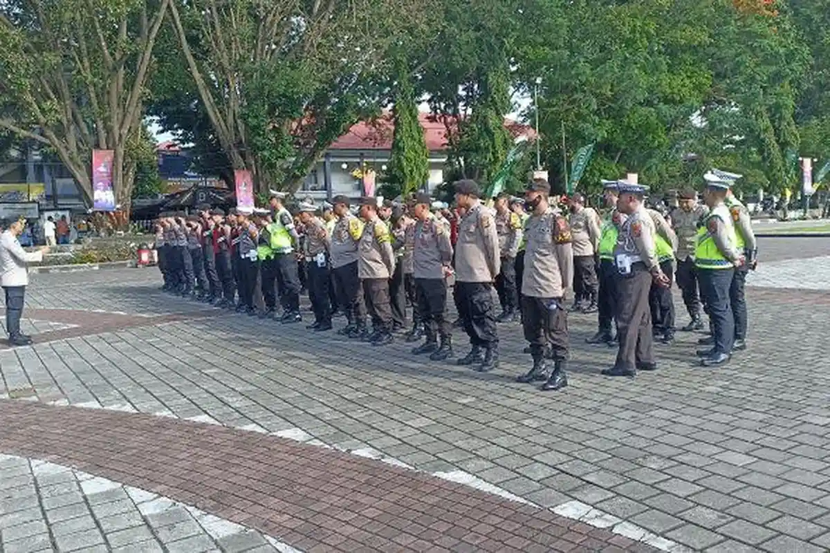 120 Personel Polresta Mataram dan Polsek Selaparang Kawal Pembukaan Porprov NTB 2023