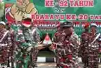 TNI dan Laskar Merah Putih Bentangkan Bendera Merah Putih