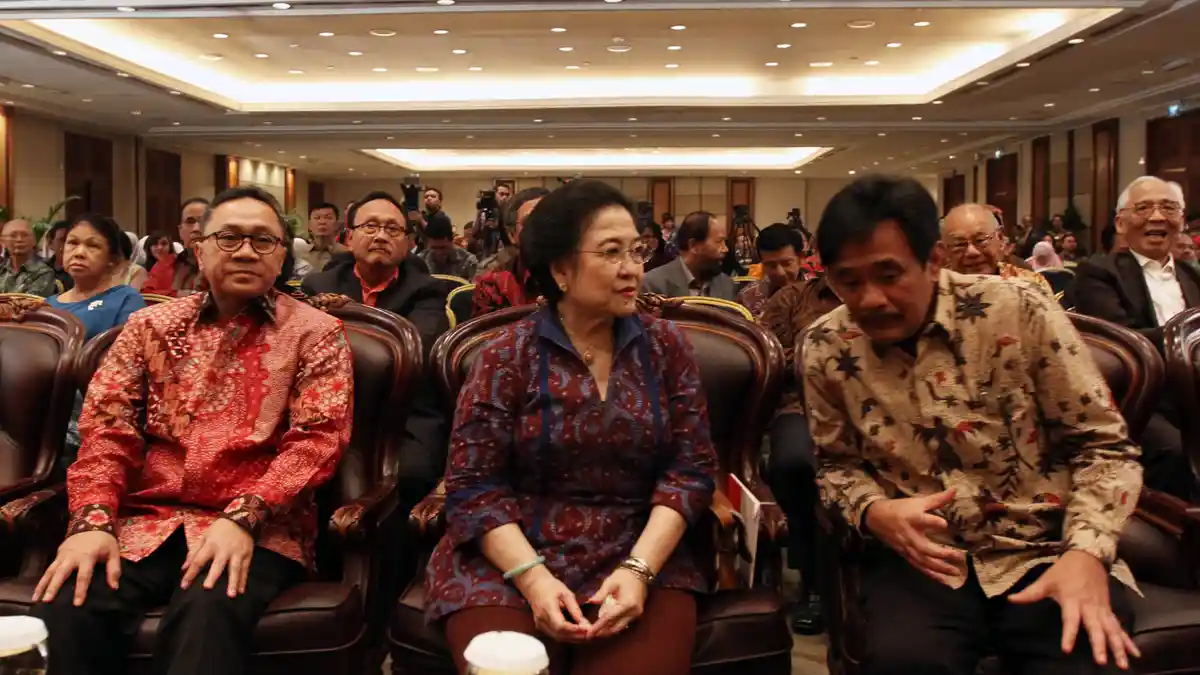 Megawati Menikmati Tontonan Ketoprak 'Bangun Majapahit'
