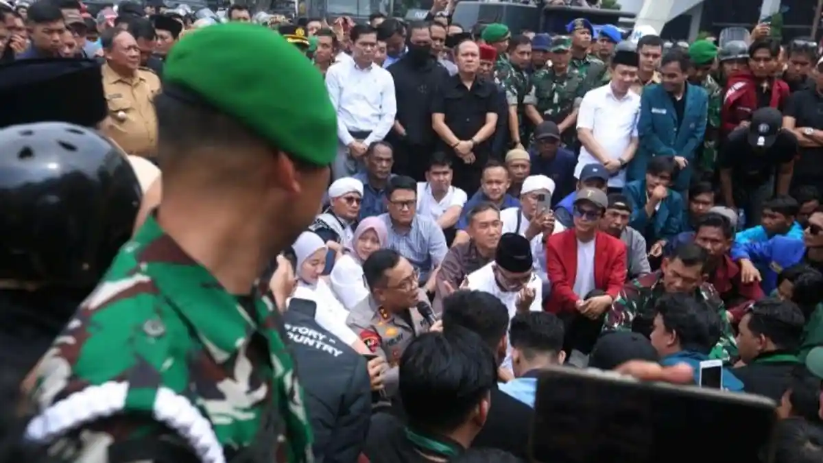 Sebanyak 945 Prajurit TNI AD di Lampung Amankan Aksi Unjuk Rasa 