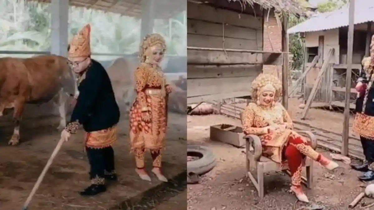 Beda Dari yang Lain, Pasangan Calon Pengantin Ini Foto Prewedding di Kandang Bebek, Ini Alasannya