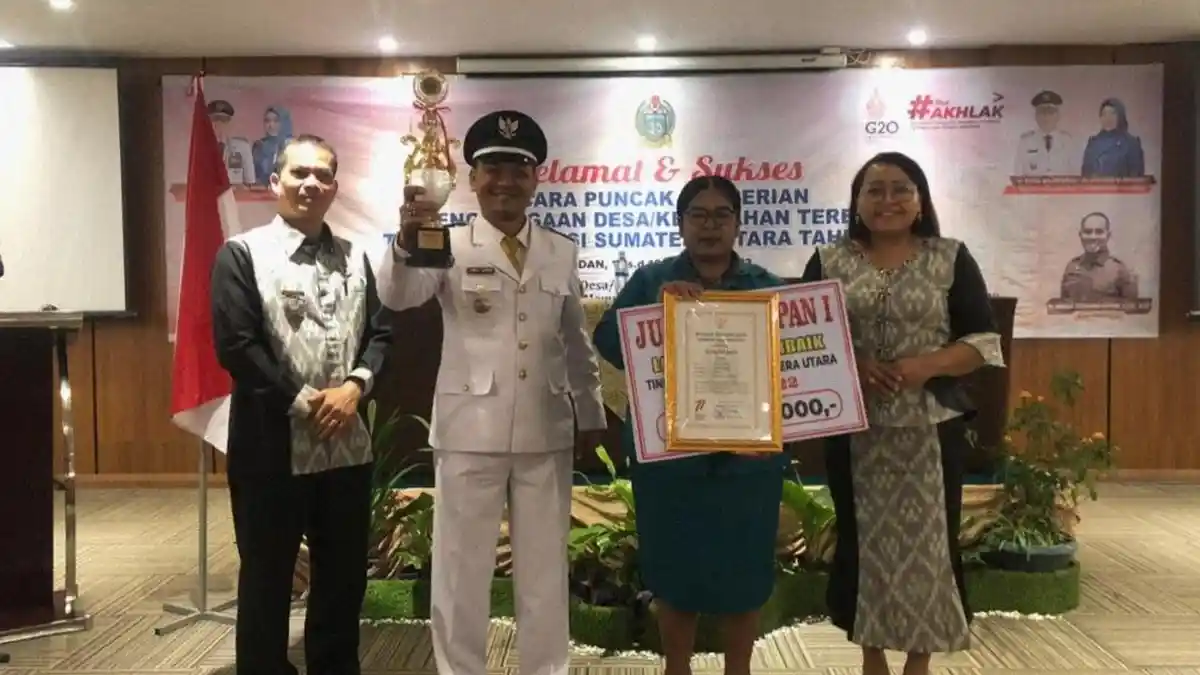Bupati Dairi Eddy Apresiasi Desa Tanah Pinem Juara Harapan I Lomba Desa Tingkat Provinsi Sumut