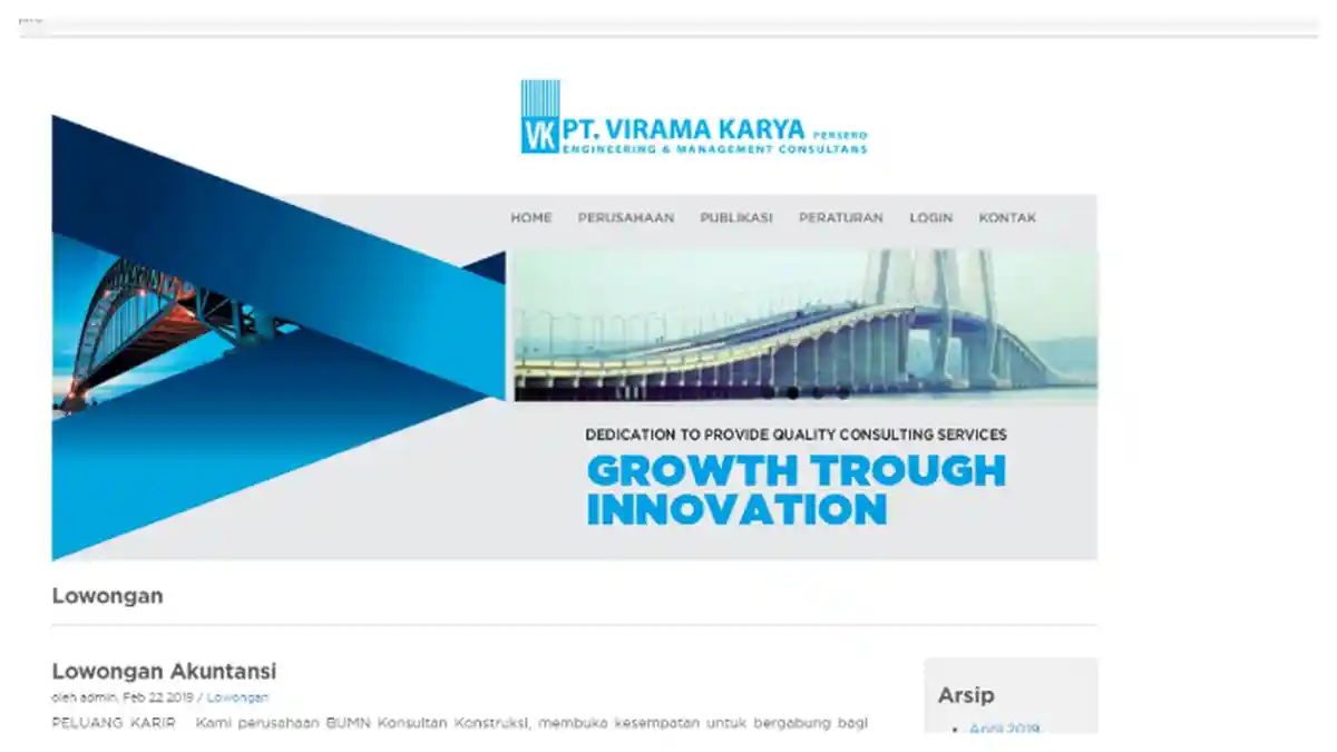 Lowongan Kerja BUMN PT Virama Karya (Persero) Pendaftaran hingga 14 Mei 2019, Ayo Buruan Daftar!
