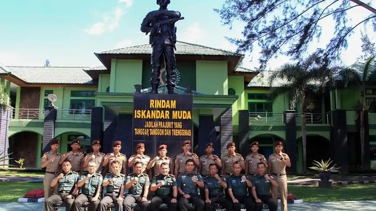 Rindam Iskandar Muda Terima Kunjungan Taruna Akademi Militer