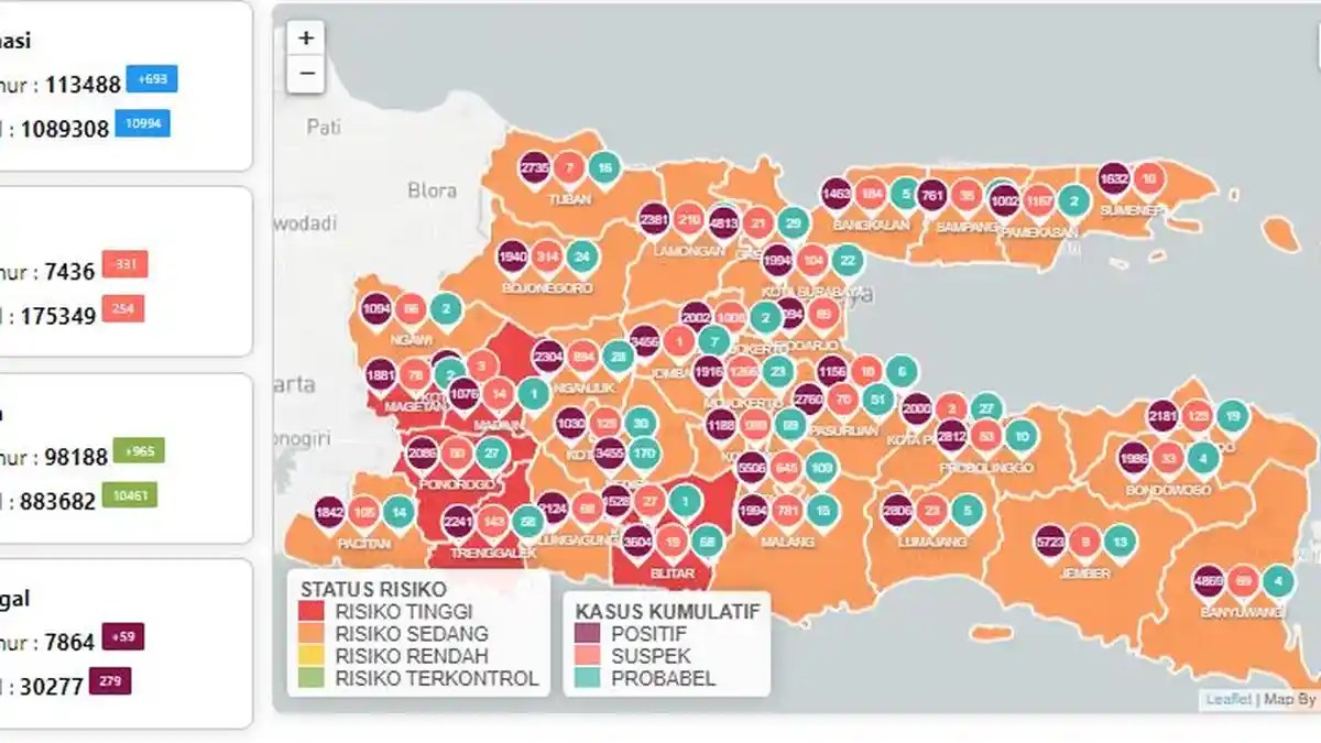 UPDATE Virus Corona di Surabaya Hari ini 2 Februari 2021: Naik 55 Kasus, PPKM Jilid 2 Diperketat