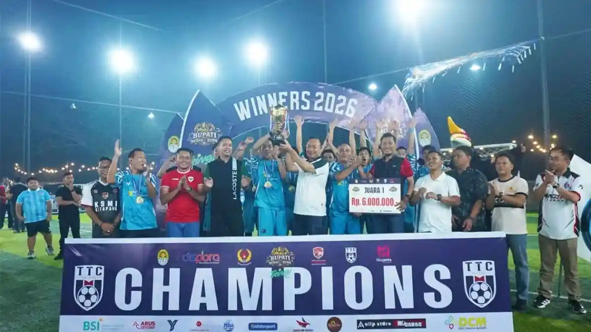 Tim PLTU Juara Mini Football Piala Bupati Ketapang 2026, Tekuk Bulog 3 ...