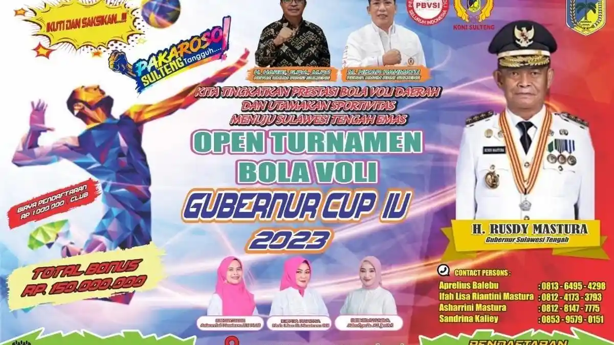 Turnamen Bola Voli Gubernur Cup Akan Segera Dimulai, Persiapan Capai 70 Persen