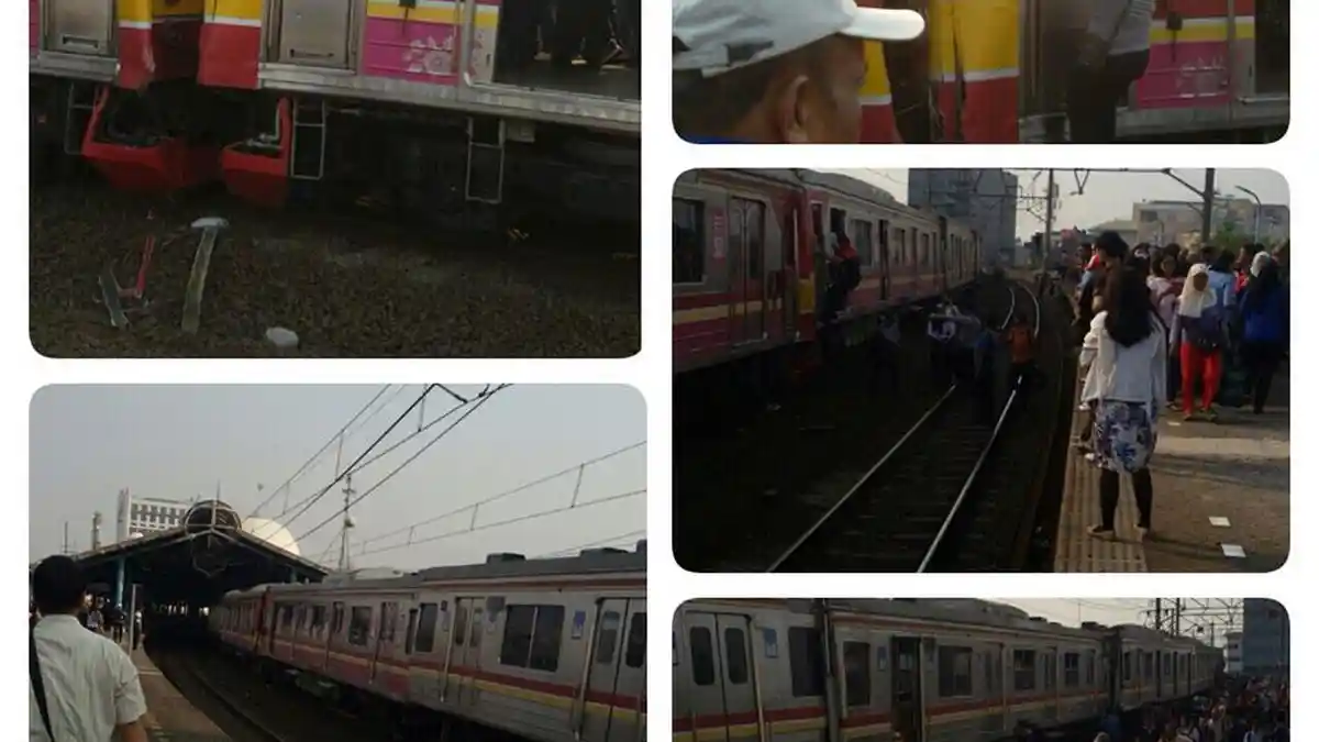 Penyebab Tabrakan: KRL yang Berhenti di Stasiun Juanda Ditabrak dari Belakang ?