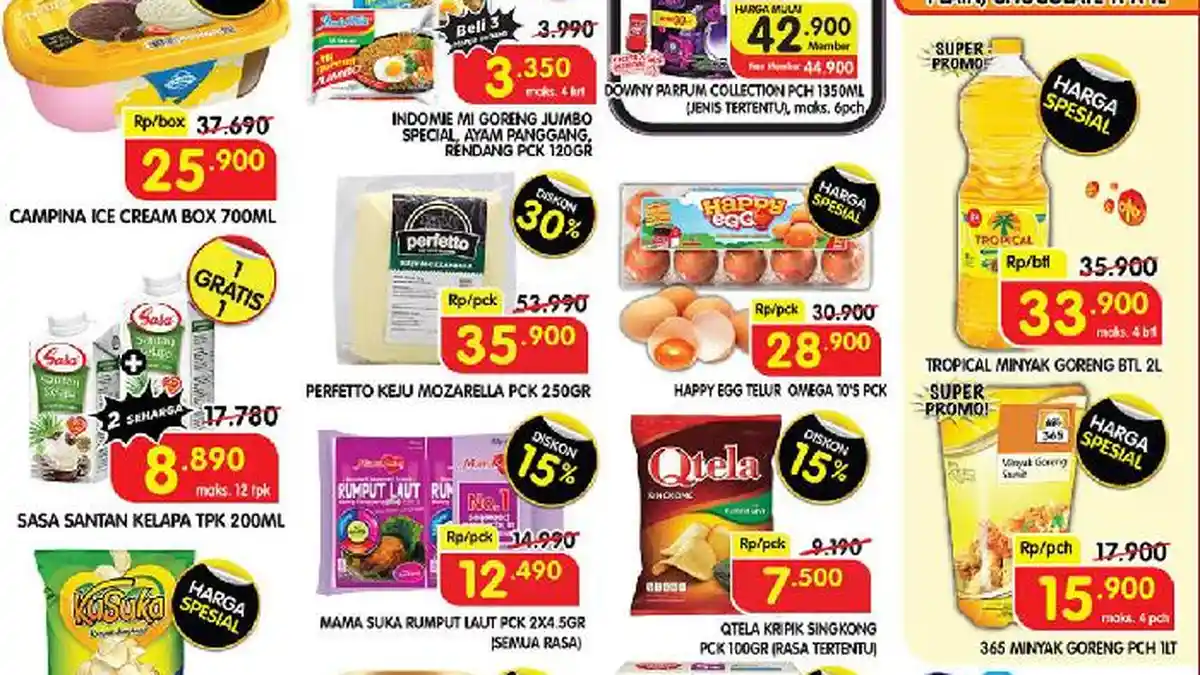 PROMO Sembako Pekan Ini 29 April-2 Mei 2024 di Superindo dan Hypermart: Telur Omega Rp28.900/10 Pcs