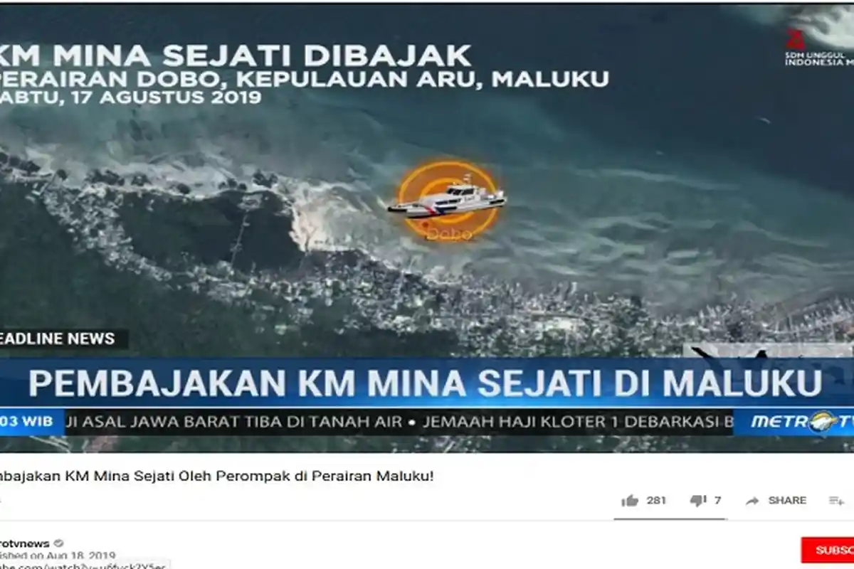 Identitas 3 Pelaku Pembajakan KM Mina Sejati, Buat 2 ABK Tewas dan 23 Tersandera, Jadi Target TNI AL