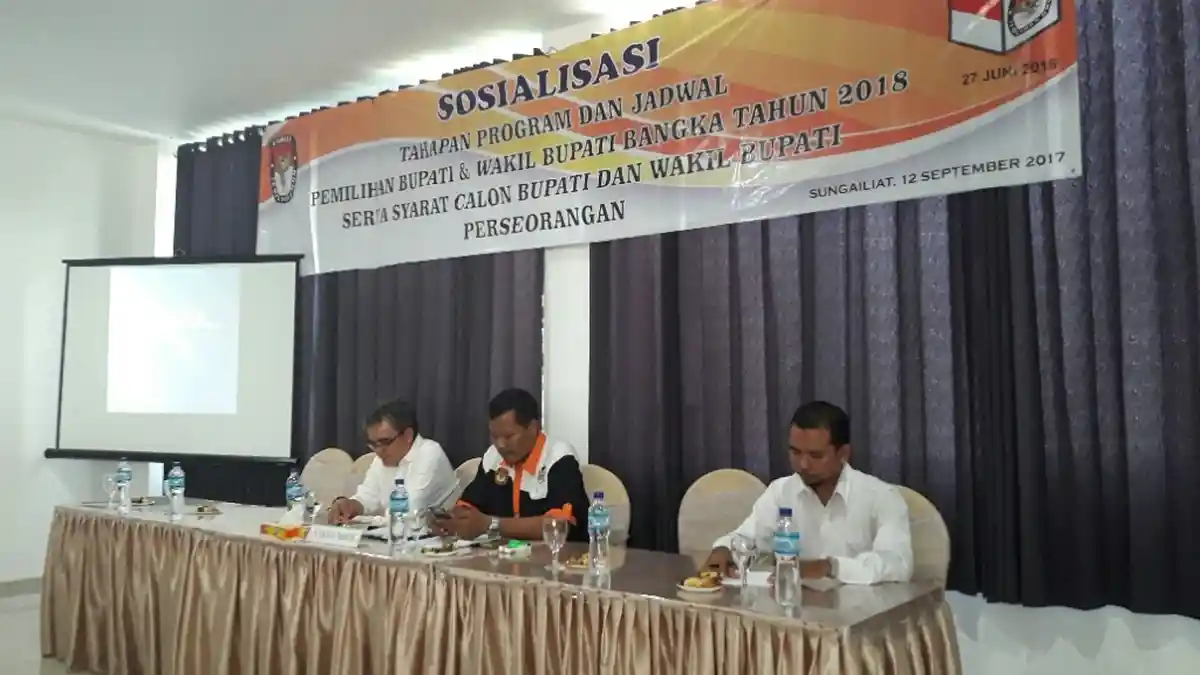 Rendahnya Partisipasi Pemilih Jadi Persoalan KPU Bangka