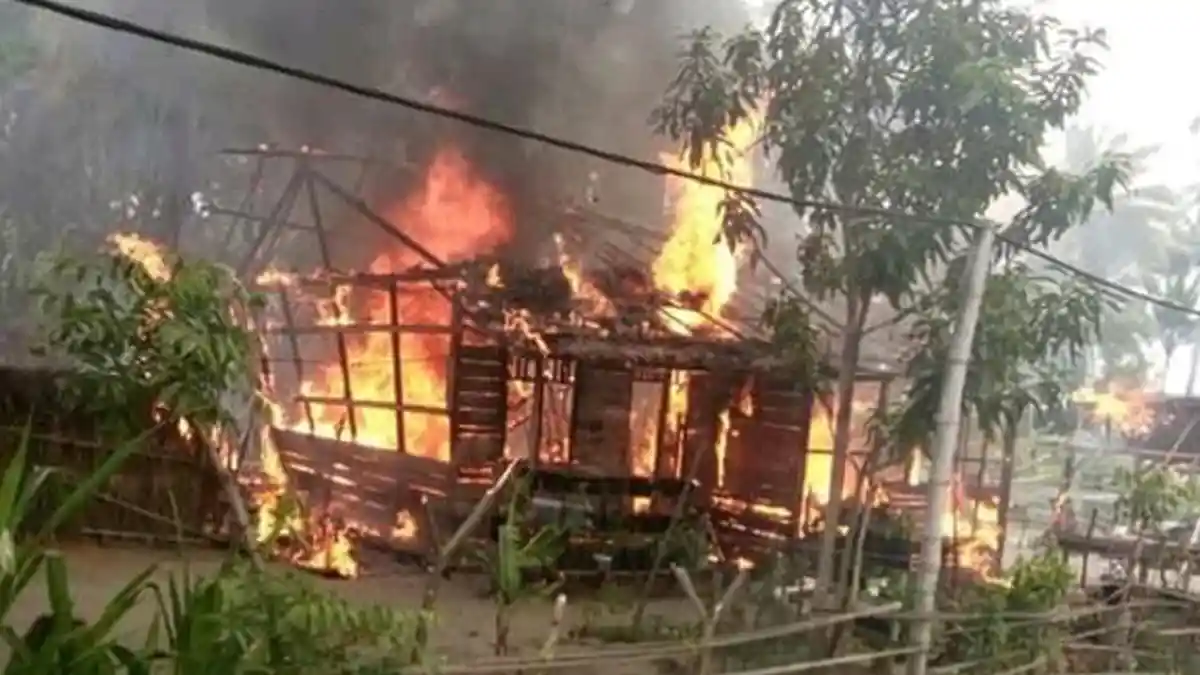 Satu Unit Rumah Warga Miskin di Jangka Bireuen Ludes Terbakar, Begini Kejadiannya
