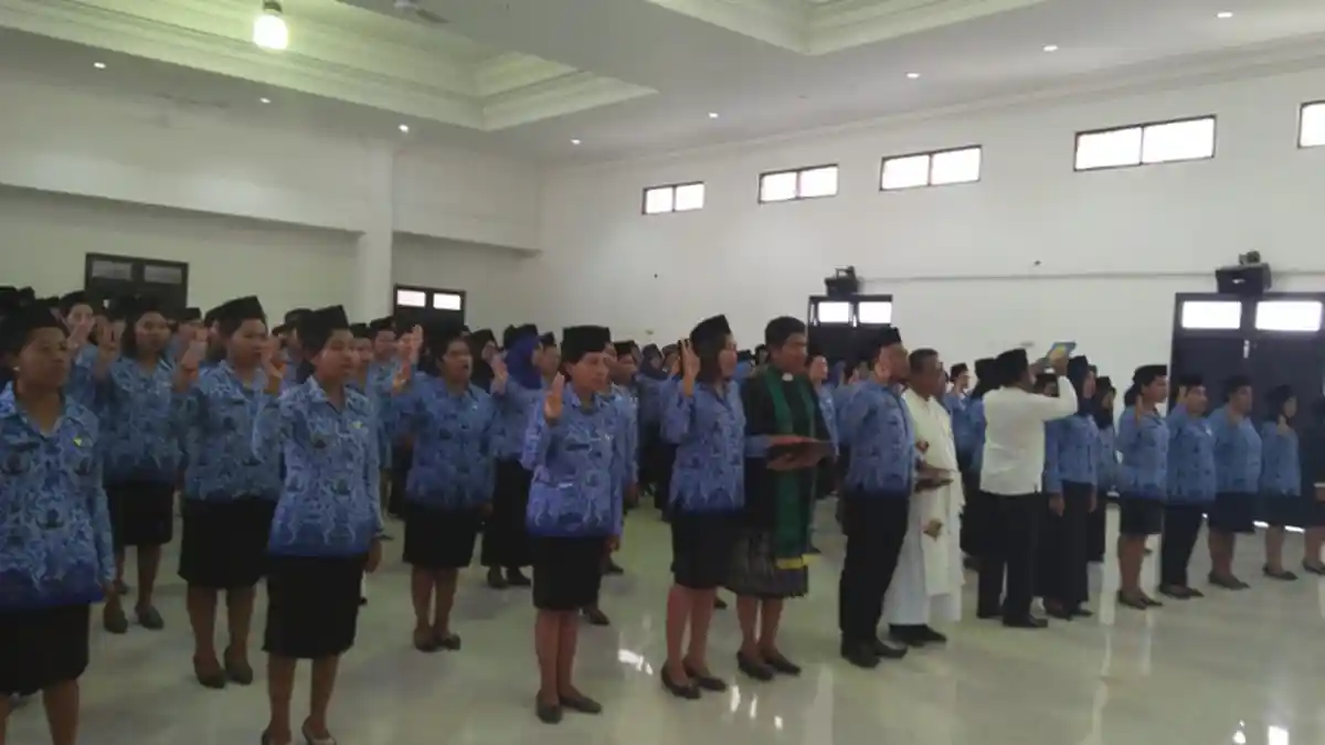 189 PNS Formasi Khusus Lingkup Pemkab Nagekeo Ikut Acara Pengambilan Sumpah
