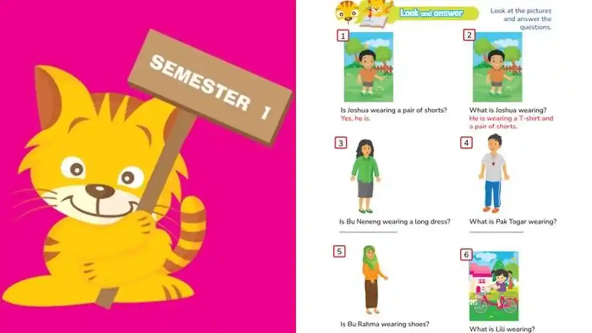Kunci Jawaban Bahasa Inggris Kelas 5 SD Halaman 50 Kurikulum Merdeka, Unit 5 Look and Answer