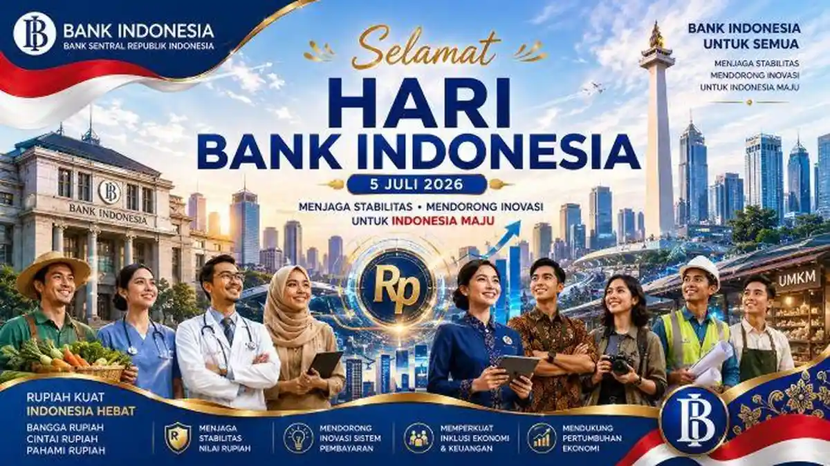 15 Prompt AI Hari Bank Indonesia 2026 untuk Spanduk, Banner, Poster hingga Twibbon Dirayakan 5 Juli - Tribunsumsel.com