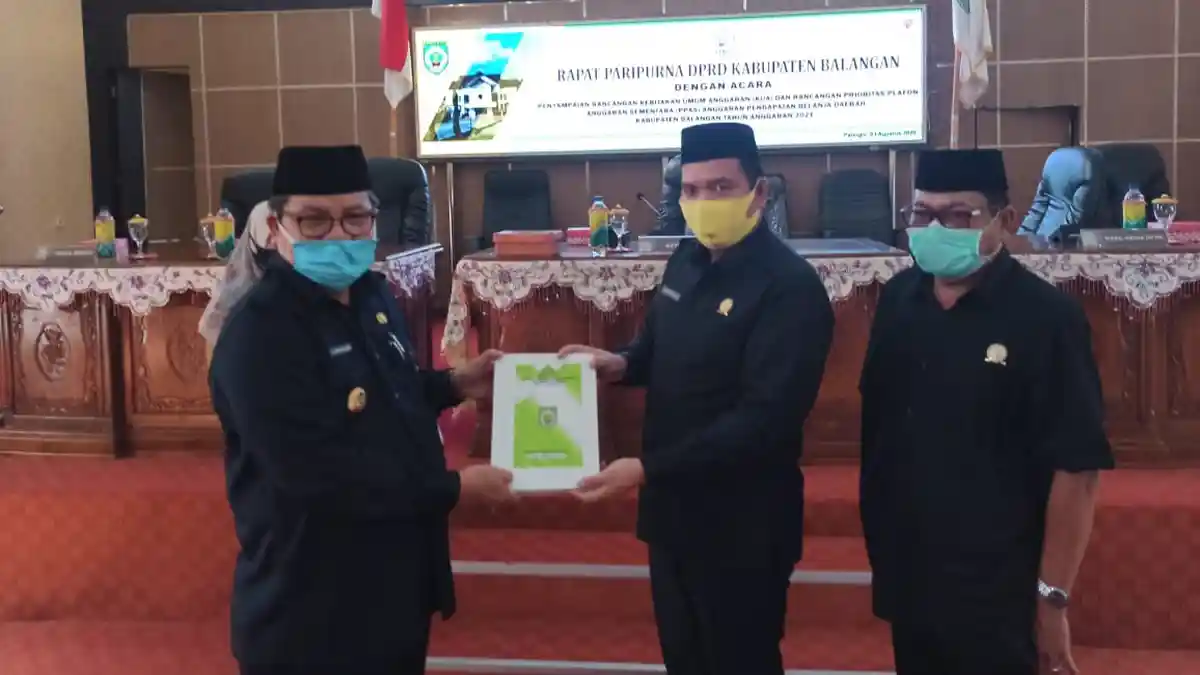 Sampaikan PPAS APBD 2021, Pemkab Balangan Fokus Pada Program Layanan Masyarakat