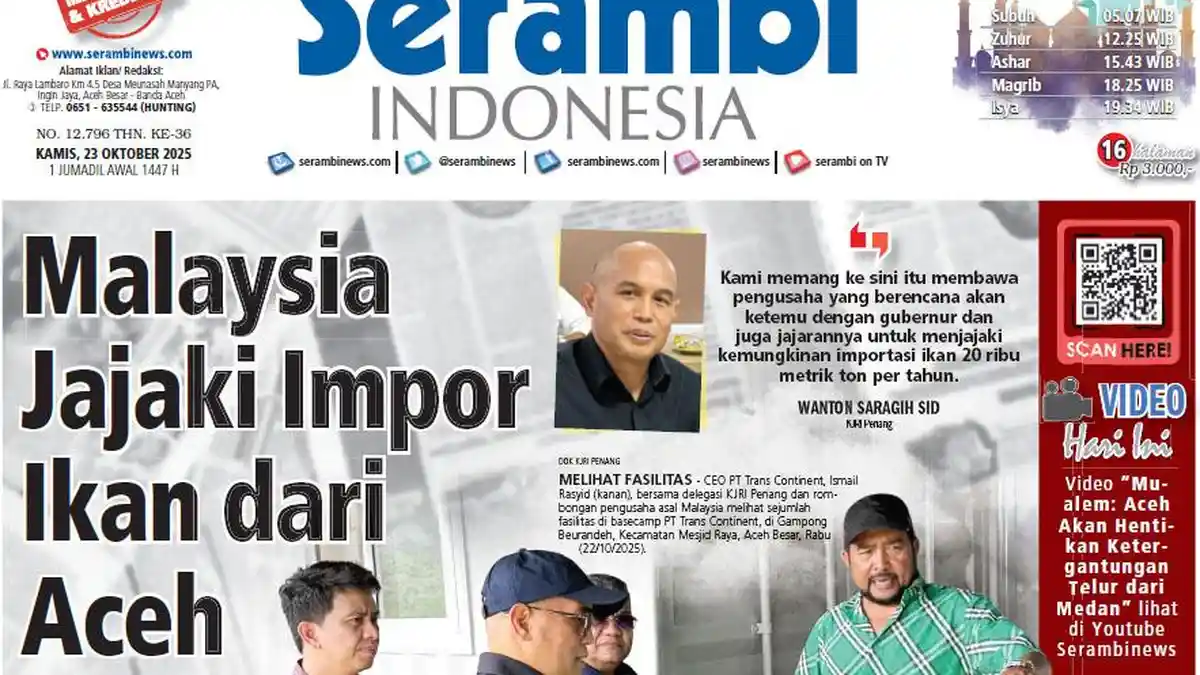 Malaysia Jajaki Impor Ikan dari Aceh