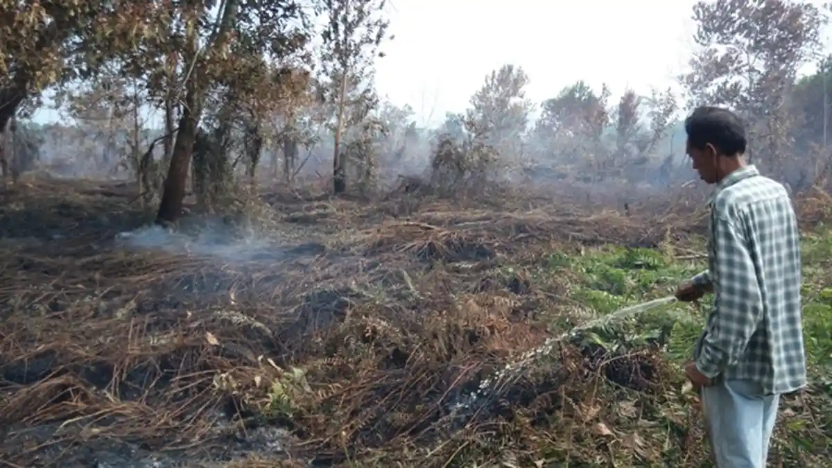 Pemadaman Kebakaran Lahan Terkendala Sumber Air