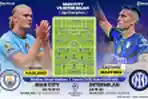 INFOGRAFIS Liga Champions: Manchester City vs Inter Milan