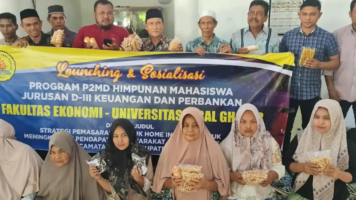 Program P2MD Unigha Dimulai, Berdayakan Pemasaran Home Industri Warga Gampong Ulee Ceue